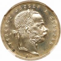 Hungary. Forint, 1868-KB NGC Proof 66