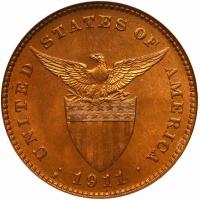 Philippines. Centavo, 1911-S ANACS MS66 RB - 2