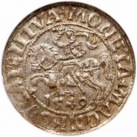 Poland-Lithuania. Â½ Groschen, 1549 NGC MS62