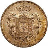 Portugal. 1000 Reis, 1899 Unc - 2