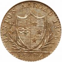 Switzerland: Aargau. Batzen, 1826 NGC MS66