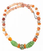 Playful, Carnelian, Agate and Venetian Bead Necklace