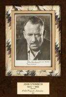 Steinbeck, John. Autographed B&W Photo