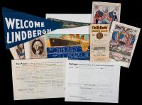 Vintage Militaria, Aviation and Nautical Pieces: Charles Lindbergh, William Marcy, Admiral Dewey, Luxury Liners, Battleships & M