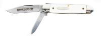 Tidioute Cutlery Limited Edition Pocket Knife of 25 issued in 2010, Ivory Acrylic Handles, Mint in Box