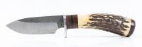 W.A. Surls Fixed Blade Hunting Knife with Sheath, Professionally Sharpened