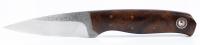 Fiddleback Forge Hunting Knife by Andy Roy, African Blackwood Handle, Longest Knife in Collection, Mint, Unused