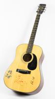 The Bee Gees, Robin, Maurice, and Barry Gibb. Signed Alvarez Regent Model 5214 Guitar