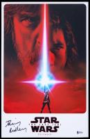 Daisy Ridley Signed STAR WARS: THE LAST JEDI Mini-Poster, COA by Beckett.