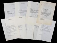 Irving Berlin Collection: Nine (9) Typed Letters Signed 1955-1968