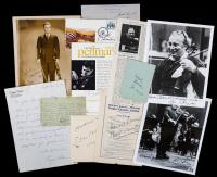 Five Legendary Cellists/Violinists, 11 Signed Pieces: Rare Pablo Casals, Isaac Stern, Jascha Heifetz, Yehudi Menuhin, Itzhak Per