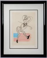 Hirschfeld, Al. "James Cagney, Yankee Doodle Dandee" Signed & Numbered Lithograph