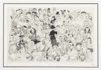 Hirschfeld, Al. "Movieland", Signed & Numbered Lithograph