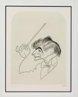 Hirschfeld, Al. "Leonard Bernstein" Signed & Numbered Lithograph