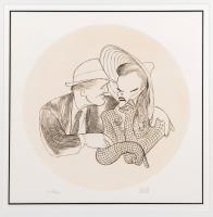 Hirschfeld, Al. "Tracy and Hepburn"