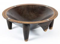 Large, Beautiful Polynesian Carved Wood Kava Bowl, Fiji