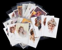 Group Of 105 Ladies Postcards With Artist Signature