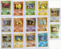 Mix of 14 Holo Pocket Monsters Gym Cards