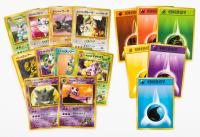 Collection of 129 Pocket Monsters Gym Leaders and 57 Energy Cards