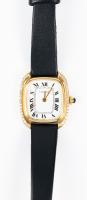 Lady's Vintage Cartier 18K Square IncurvÃ©e Watch with Diamonds