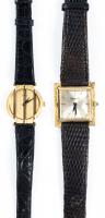 Lady's Vintage 18K Yellow Gold Piaget Polo Watch, Ref. 8263 ca. 1980 plus Tiffany & Co. Watch in 14K