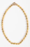 18K Yellow Gold Rope Chain 17"