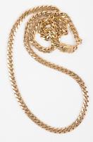 Men's 14K Yellow Gold Fancy Cuban Style Link Chain Necklace 36" in Length, 178 grams