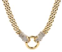 Women's 14K Yellow Gold Panther Style Chain Necklace