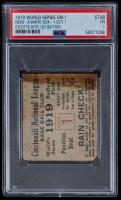 The Black Sox Scandal: Rare World Series Game 1 Ticket Stub; Chicago White Sox VS the Cincinnati Reds October 1, 1919