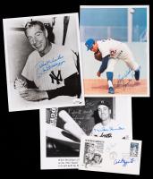 Baseball Greats: 3 Signed Photos : Joe DiMaggio (JSA/COA), Sandy Koufax, Duke Snider, Signed Cover, Yogi Berra, Phil Rizzuto