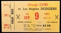 Sandy Koufax, Historic Perfect Game September 9, 1965 at Dodger Stadium