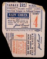 1927 World Series Game 4 Yankee Stadium, First 4 Game Sweep of a National League Team by an American League Team, Ruth & Gehrig