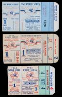 Three World Series Ticket Stubs: 1949 Yankees vs Brooklyn Dodgers, 1961 World Series Yankees vs Cardinals and 1963 Yankees vs Th