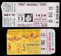 1954 All Star Game Ticket and a 1956 World Series Ticket