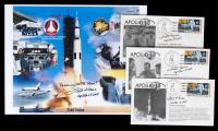 Fred Haise Inscribed Collage and 3 Apollo XIII First Day Covers