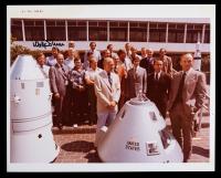 Apollo Era Red Number Photo Signed By Wally Schirra