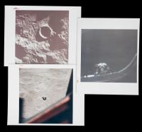 Apollo 10: 3 Vintage Chromogenic Prints with Red Serial Number, Blank on Verso, "A Kodak Paper".