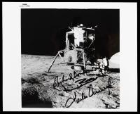 Apollo 12 Crew Signed Black Number Photo