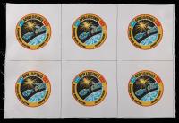 Apollo-Soyuz Mission Beta Cloth Uncut Patch Sheet