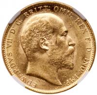 Edward VII (1901-1910). Gold Sovereign, 1906 M, Melbourne Mint.