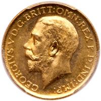 George V (1910-36), gold Sovereign, 1912 M, Melbourne Mint. PCGS MS64.