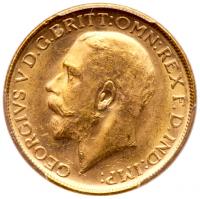 George V (1910-36), gold Sovereign, 1914 M, Melbourne Mint. PCGS MS63.