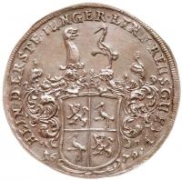 Reuss-Schleiz. Heinrich I (1666-1692). Silver Taler, 1679-IAB