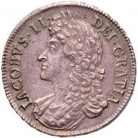 James II (1685-1688). Silver Crown, 1687
