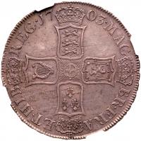 Anne (1702-14), silver Crown, 1703. NGC as MS61. - 2