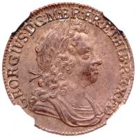 George I (1714-27), silver Shilling, 1723. NGC MS63+.