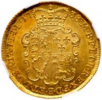 George II (1727-60), gold Two Guineas, 1738. NGC MS63. - 2
