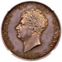 George IV (1820-30), silver proof Halfcrown, 1826. NGC PF63.