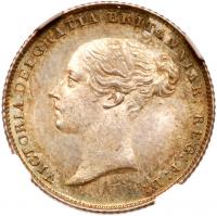 Victoria (1837-1901). Silver Sixpence, 1858/6