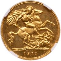 George V (1910-36), gold proof Half-Sovereign, 1911. NGC PF65 - 2